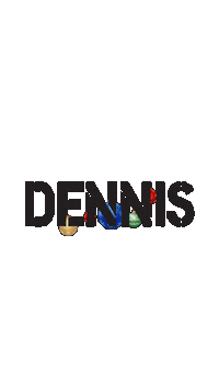 Dennis Sticker by Dennisipitapsonio