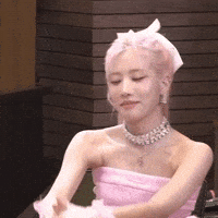 Embarrassed Kim Lip GIF