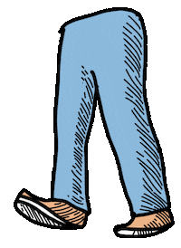 Animation Walking Sticker