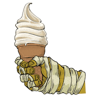 Ice Cream Halloween Sticker by Heavy Handed