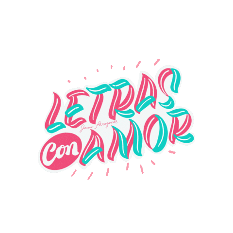 Lettering Sticker by Jenn Arregocés