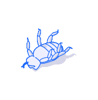 Bug Struggling Sticker by il Geru GIFs