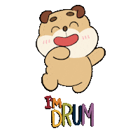 moonchiine happy dog puppy adorable Sticker
