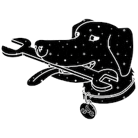 Dog Skate Sticker by Unified Bike Co.