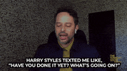 Text Me Harry Styles GIF by The Tonight Show Starring Jimmy Fallon