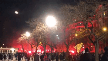 PSG Fans Gather Outside UEFA Match Unable to Enter Due to Virus-Related Restrictions