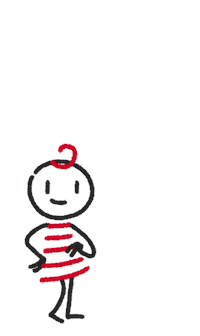 Stick Figure Success Sticker