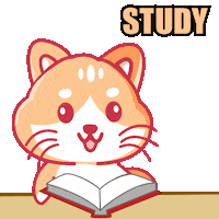 Cat Estudiar Sticker by JPedicini