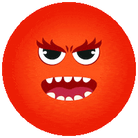 Angry Fire Sticker by Luma World