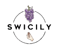 Swicily logo hand purple sugar Sticker