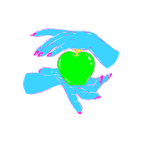 Apple Hands Sticker