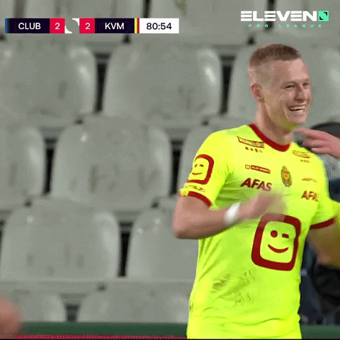 Celebrations Schoofs GIF by ElevenSportsBE
