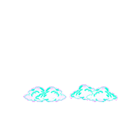 weakbarrel food rainbow monster skull Sticker