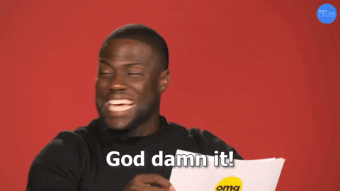 God Damn It Kevin Hart GIF by BuzzFeed