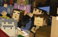 Happy Minecraft Story Mode GIF
