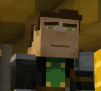 Glaring Minecraft Story Mode GIF
