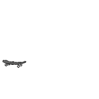 kick skateboarding Sticker by dieselraptor