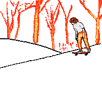 lucidmullet drawing nyc skateboard skater Sticker