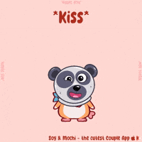 Bear Kiss GIF by SoyandMochi