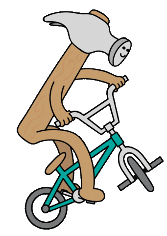 bicycle bmx Sticker by Boxpalm