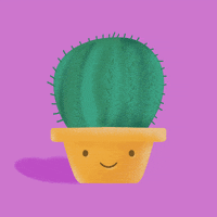 StudioSigrid happy kawaii cactus prick GIF