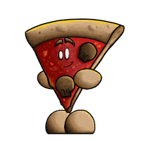 Iti63 hi pizza hey welcome Sticker