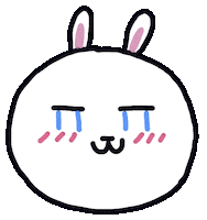 meggyxue sadbunny meggyxue hippybunny Sticker
