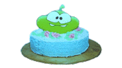 Cake Cream Sticker by Om Nom