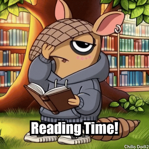Books Reading GIF by Chillo Dillo