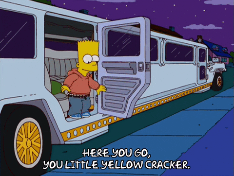 happy bart simpson GIF