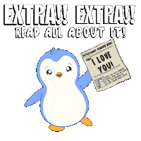 Looking I Love You Sticker by Pudgy Penguins