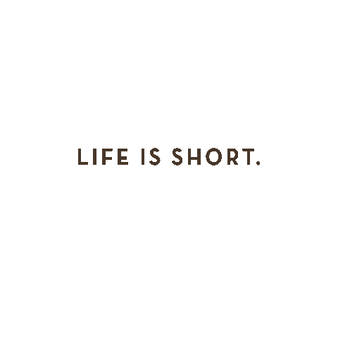 Life Is Short Sticker by Caribou Coffee