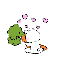 Carrot Love Sticker by すこぶる動くウサギ