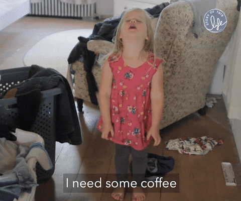 StoryofThisLife giphyupload coffee tired mom GIF