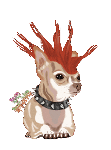 Spiritedartwork rock punk pets heavy metal Sticker