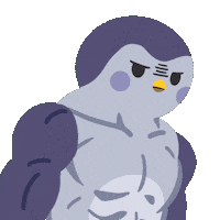 Angry Penguin Sticker by Finch Care
