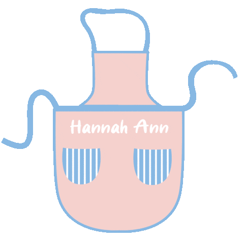 itshannahann cooking chef apron hannah ann Sticker