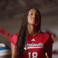 Volleyball Go Cards GIF by Louisville Cardinals