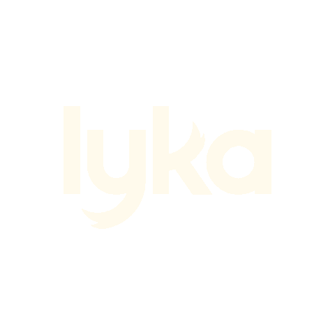 lykapetfood giphyupload dog logo white Sticker