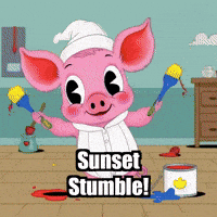 Walk Sunset GIF by The Pigasso