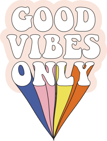 Good Vibes Love Sticker by The Somewhere Co
