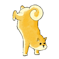 Dogs Handstand Sticker