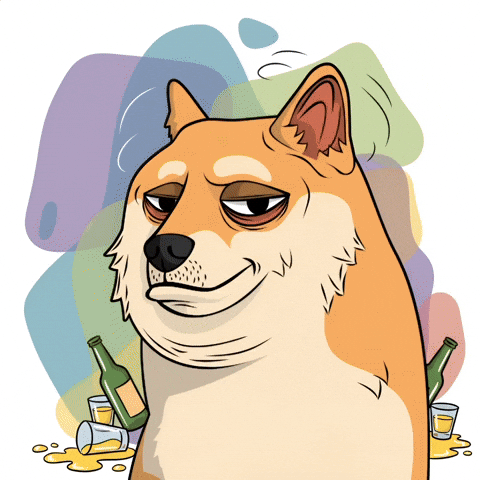 Drunk Shiba Inu GIF by Doge Pound