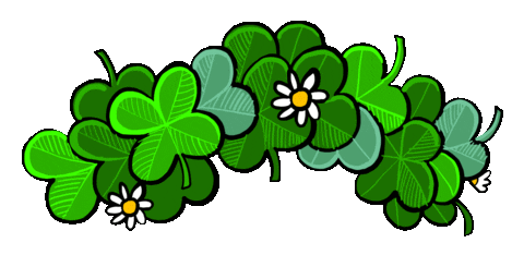 St Patricks Day Flowers Sticker by Stefanie Shank