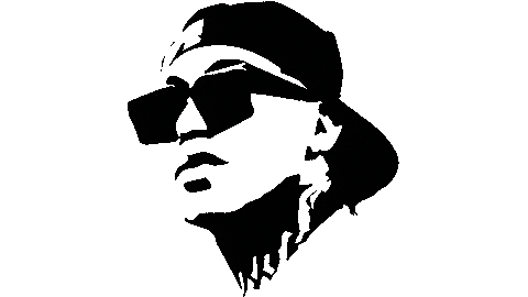 Glitch Glasses Sticker by Downtown Artist & Label Services