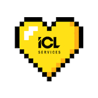 ICLServices heart yellow heart icl yellowheart Sticker