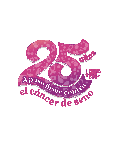 Cancer 25Aniversario Sticker by Sociedad Americana Contra el Cáncer de Puerto Rico
