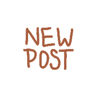 New Post Circle Sticker