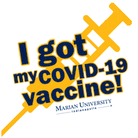 Vaccine Mu Sticker by Marian University