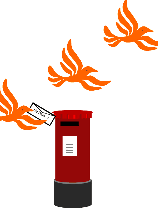 LibDemLady giphyupload voting liberals mail in ballot Sticker